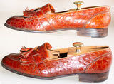 Cole Hann Caiman Hide Tassel Loafers