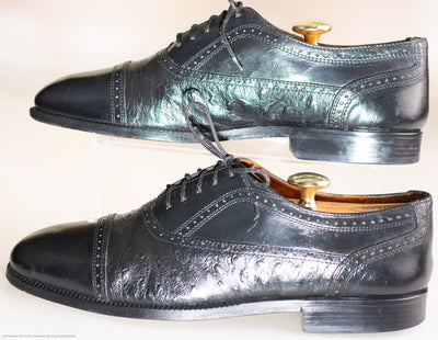 Louis Dell Olio Ostridge/Leather Cap Toe