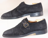 Steeple Gate Suede Monk Strap Shoes