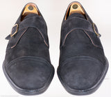 Steeple Gate Suede Monk Strap Shoes